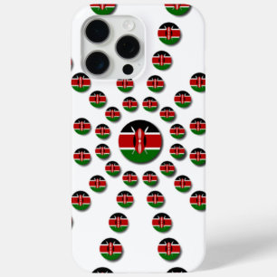 ケニア国旗の放射状パターン：愛国芸術と装飾 iPhone 15 PRO MAXケース