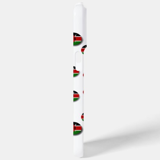 ケニア国旗の放射状パターン:愛国芸術と装飾 Case-Mate iPhoneケース (裏面 / 右)