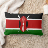 ケニア国旗の枕 ランバークッション (ブランケット)