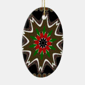 ケニア国旗の色アートプリント/グラフィック セラミックオーナメント (右)