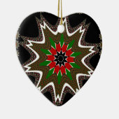 ケニア国旗の色アートプリント/グラフィック セラミックオーナメント (右)