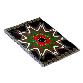 ケニア国旗の色アートプリント/グラフィック ノートブック (右側)