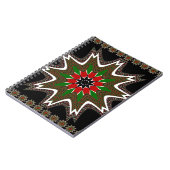 ケニア国旗の色アートプリント/グラフィック ノートブック (左側)