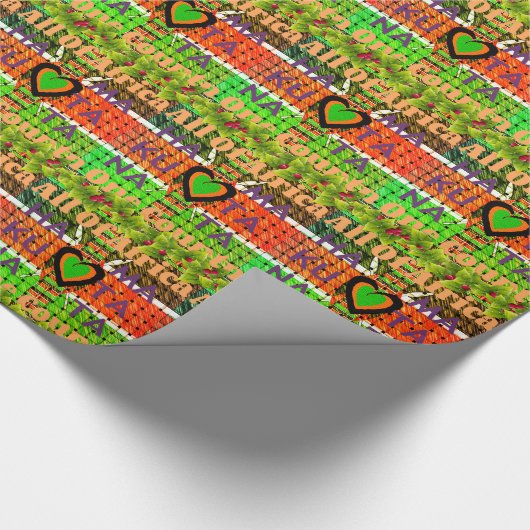 ケニア国旗の色パターンデザイン ラッピングペーパー (角)