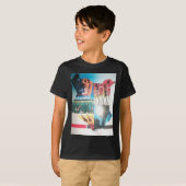 ケニア国旗の色柄アートデザイン Tシャツ (正面フル)