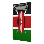 ケニア国旗を持つミニクリップボード ミニクリップボード (アングル2)