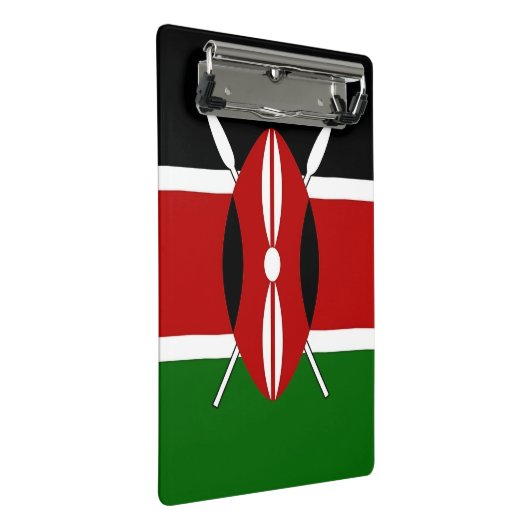 ケニア国旗を持つミニクリップボード ミニクリップボード (アングル)