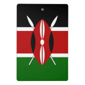 ケニア国旗を持つミニクリップボード ミニクリップボード (裏面)