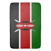 ケニア国旗を持つ大きなバスマット バスマット (正面縦)