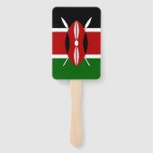 ケニア国旗を持つ愛国的なハンドファンのセット ハンドファン (裏面)