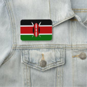 ケニア国旗を持つ愛国的な名前タグ 名札 (インサイチュ)