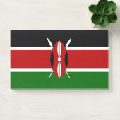 ケニア国旗を掲げたデザイン ポストイット (オフィス)