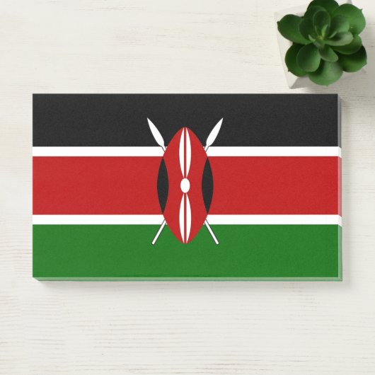 ケニア国旗を掲げたデザイン ポストイット (オフィス)