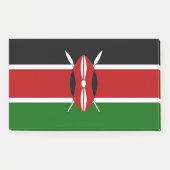 ケニア国旗を掲げたデザイン ポストイット (正面)