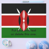 ケニア国旗を掲げたフライヤー チラシ (シングル)