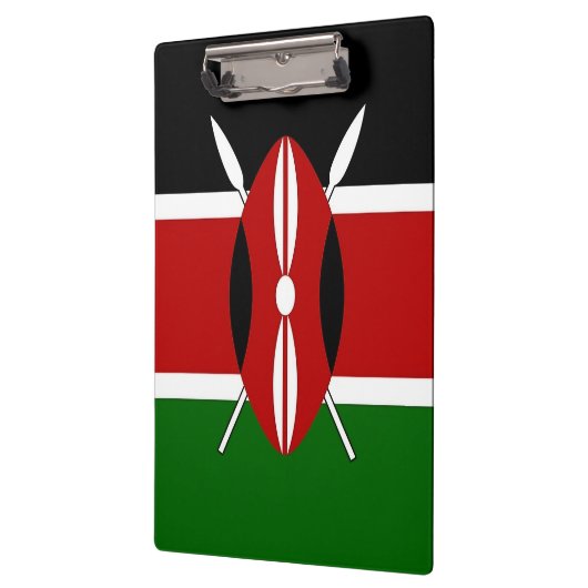 ケニア国旗を掲げた愛国的なクリップボード クリップボード (左)