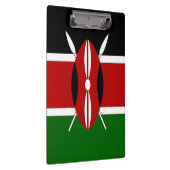 ケニア国旗を掲げた愛国的なクリップボード クリップボード (右)