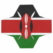 ケニア国旗を掲げた愛国的なサッカーボール サッカーボール (フラット)