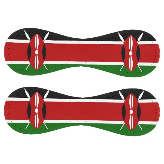 ケニア国旗を掲げた愛国的なソフトボール ソフトボール (パネル)