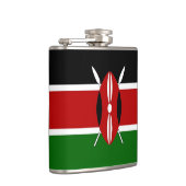 ケニア国旗を掲げた愛国的な特別なフラスコ フラスク (右)