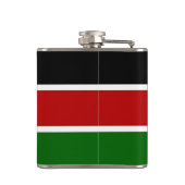 ケニア国旗を掲げた愛国的な特別なフラスコ フラスク (裏面)