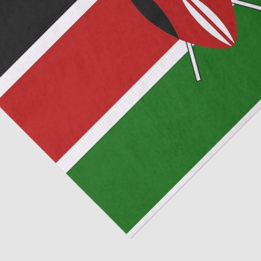 ケニア国旗を掲げた愛国的ティッシュペーパー 薄葉紙 (詳細)