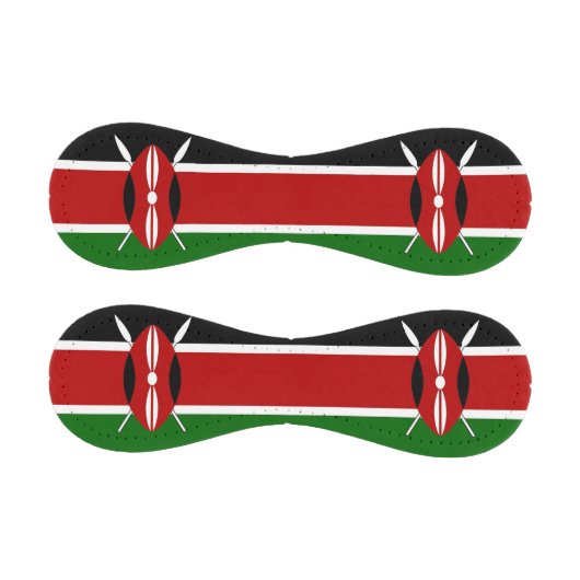 ケニア国旗を掲げた愛国野球 野球ボール (パネル)