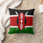 ケニア国旗アメリカのモジョ枕 クッション (ブランケット)