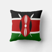 ケニア国旗アメリカのモジョ枕 クッション (裏面)