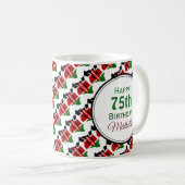 ケニア国旗スタイリッシュカスタマイズ聖なる書物、 経典誕生日 コーヒーマグカップ (正面右)