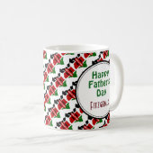 ケニア国旗ハッピーファーザーカスタマイズ聖なる書物、 経典 コーヒーマグカップ (正面右)