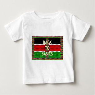 ケニア国旗織りミニチュアフレーム 東アフリカの中心 ベビーTシャツ