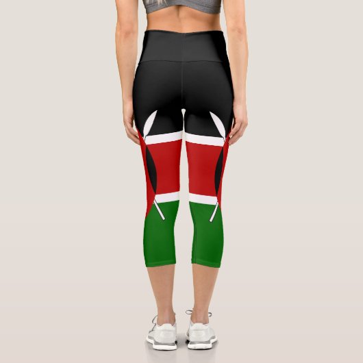 ケニア国旗 カプリレギンス (裏面)