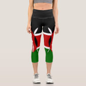 ケニア国旗 カプリレギンス (正面)