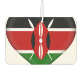 ケニア国旗 カーエアーフレッシュナー (正面)