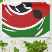 ケニア国旗 キッチンタオル (折り畳み)