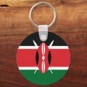ケニア国旗 キーホルダー (正面)
