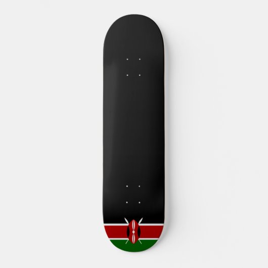 ケニア国旗（ケニア） スケートボード (正面)