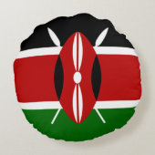 ケニア国旗(ケニア) ラウンドクッション (裏面)