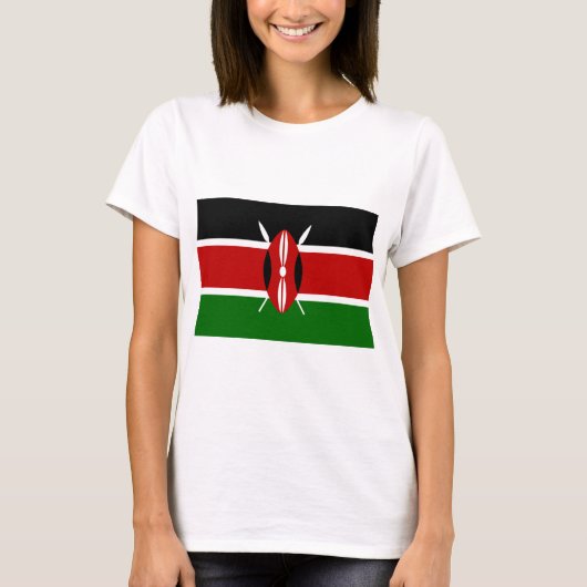 ケニア国旗(ケニア) Tシャツ (正面)