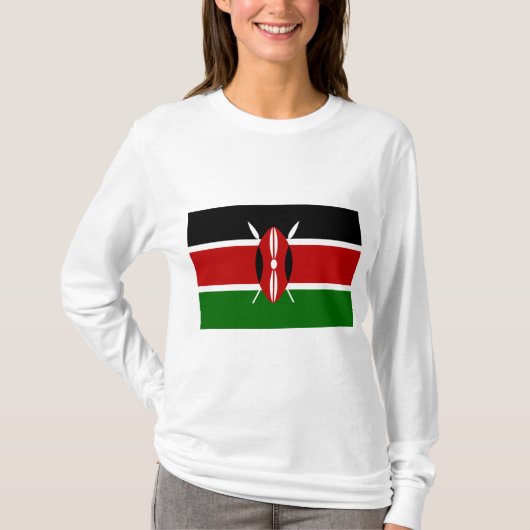 ケニア国旗(ケニア) Tシャツ (正面)