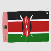 ケニア国旗&ケニヤモノグラムの/レディーゴルフタオル ゴルフタオル (横)