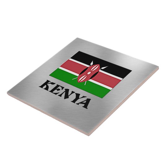 ケニア国旗 タイル (側面)
