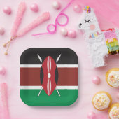 ケニア国旗 ペーパープレート (パーティー)