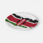 ケニア国旗 ペーパープレート (アングル)