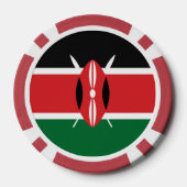 ケニア国旗 ポーカーチップ (裏面)