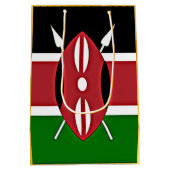 ケニア国旗 ミディアムペーパーバッグ (裏面)