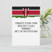 ケニア国旗 招待状 (スタンド正面)