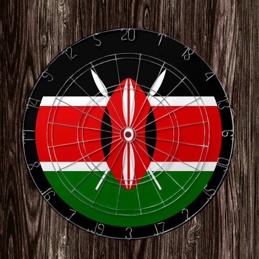 ケニア国旗Dartboard & Kenya /ゲーム盤 ダーツボード