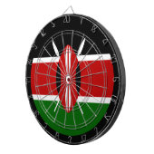 ケニア国旗Dartboard & Kenya /ゲーム盤 ダーツボード (正面右)